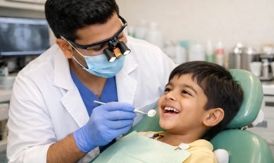 Dentist Using Microscope VV Dental Clinic Anna Nagar